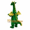 Green long necked dinosaur Mascot costume Green long necked dinosaur Mascot costume