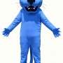 Blue cougar cartoon Mascot Costume