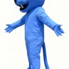 Blue cougar cartoon Mascot Costume