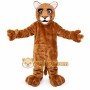 Brown cougar cartoon Mascot costume