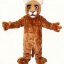 Brown cougar cartoon Mascot costume
