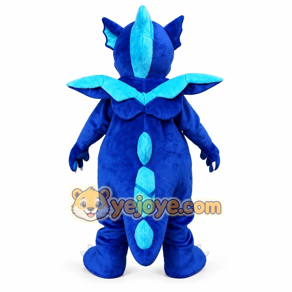 Blue Dinosaur Mascot Costume Blue Dinosaur Mascot Costume