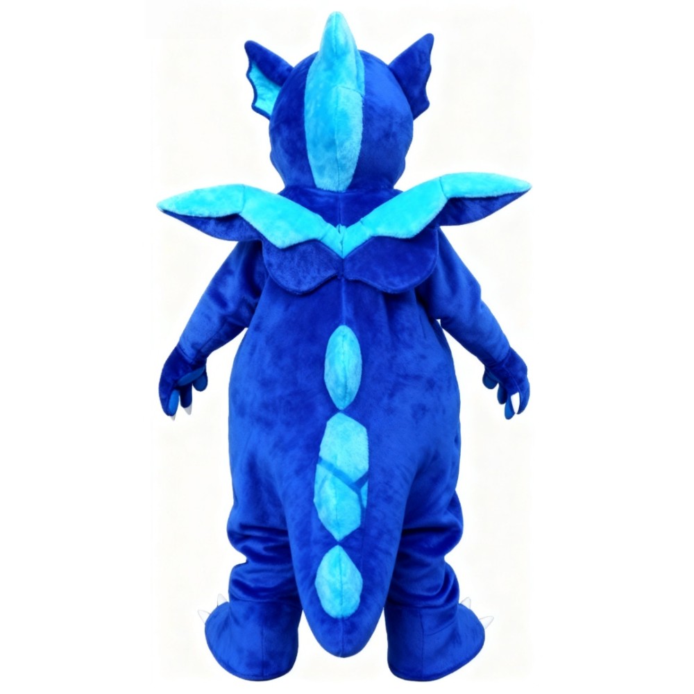 Blue Dinosaur Mascot Costume