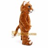 Brown cougar cartoon Mascot costume Brown cougar cartoon Mascot costume