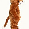 Brown cougar cartoon Mascot costume