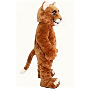 Brown cougar cartoon Mascot costume