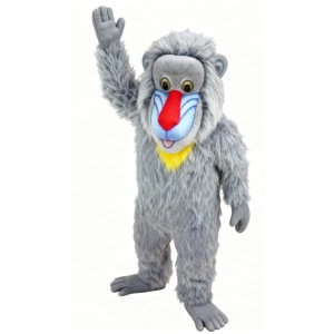 Grey monkey cartoon Mascot costume