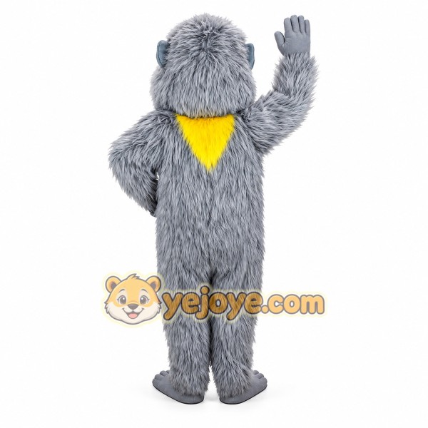 Grey monkey cartoon Mascot costume Grey monkey cartoon Mascot costume