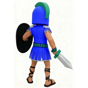 Blue Spartan warrior Mascot costume