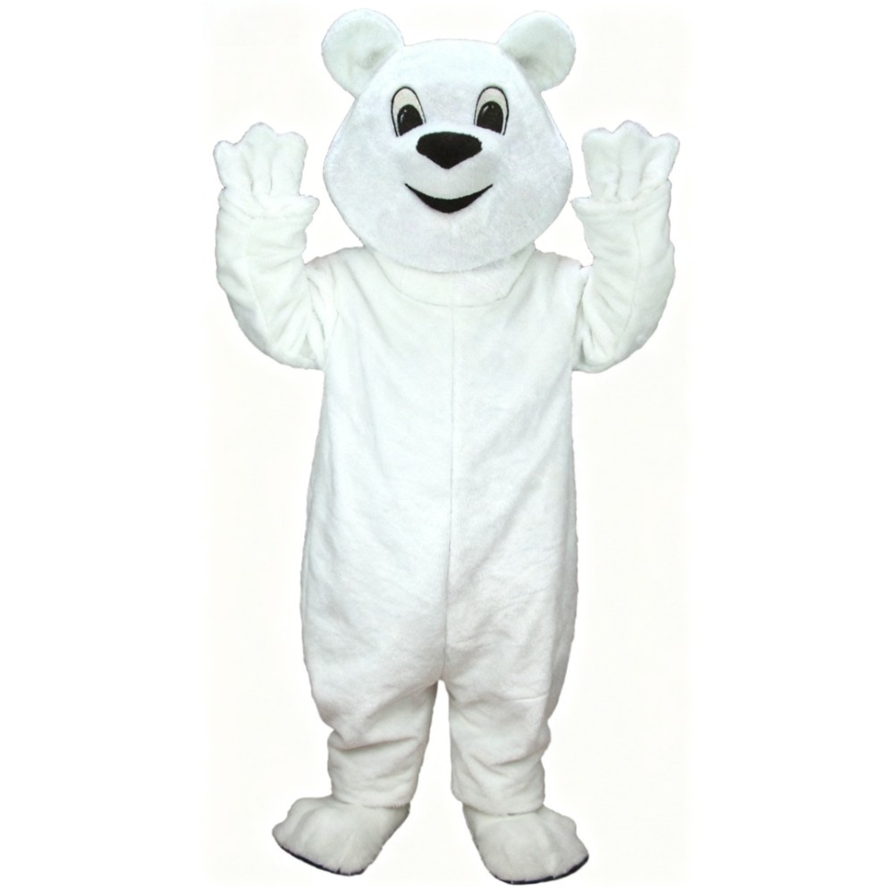White polar bear mascot mascot costume