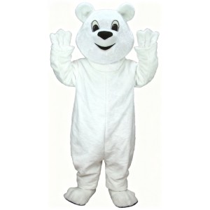 White polar bear mascot mascot costume