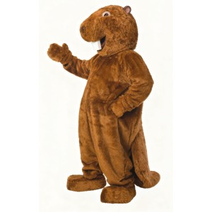 Brown Beaver mascot costume