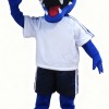 Blue crocodile mascot costume