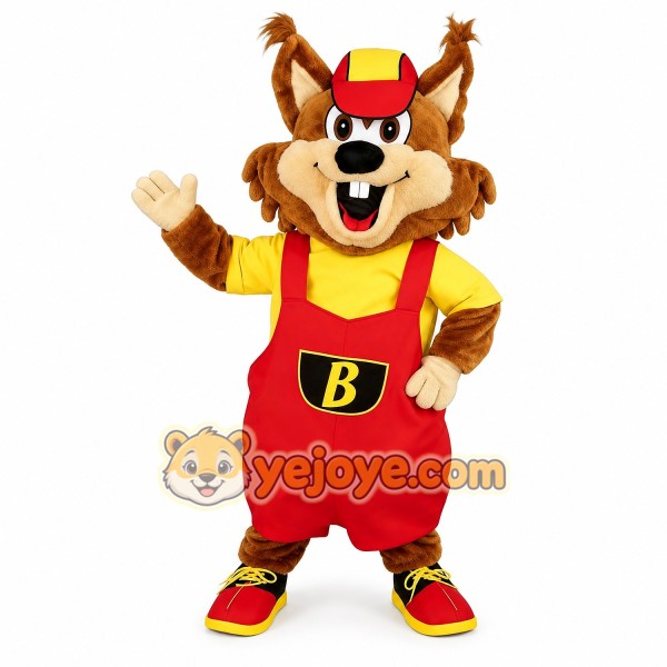 Cargo Officer Squirrel Mascot Costume