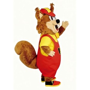 Cargo Officer Squirrel Mascot Costume
