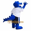 Blue crocodile mascot costume Blue crocodile mascot costume
