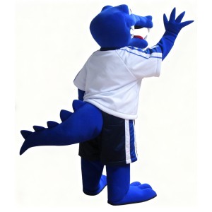 Blue crocodile mascot costume