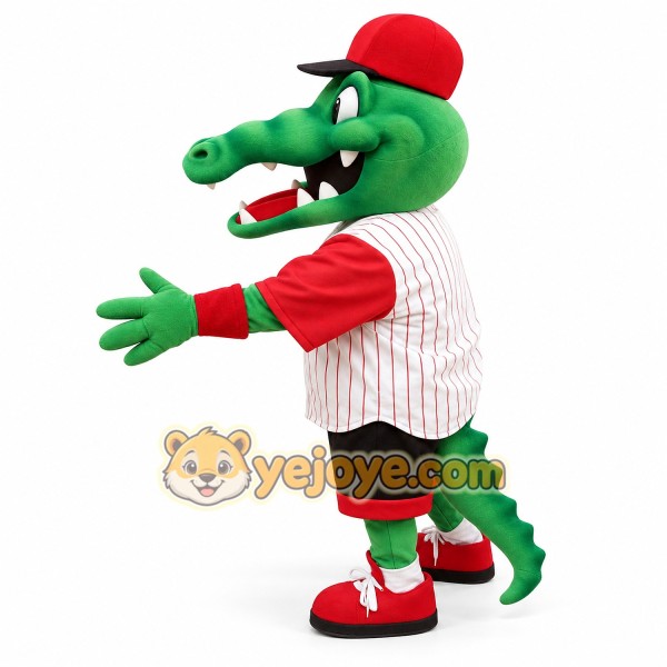 Green crocodile cartoon mascot costume Green crocodile cartoon mascot costume