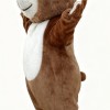 Brown Bear Cartoon Masct Costume