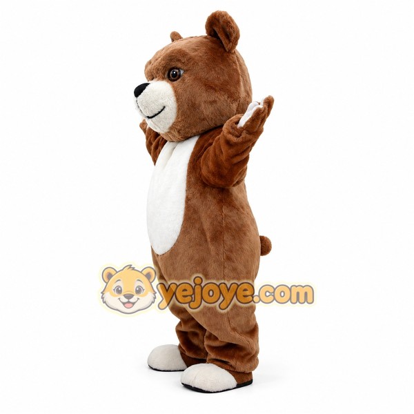Brown Bear Cartoon Masct Costume