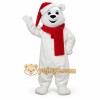 White red scarf polar bear cartoon Mascot costume White red scarf polar bear cartoon Mascot costume