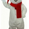 White red scarf polar bear cartoon Mascot costume