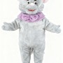 Grey cute little mouse cartoon mascot costume