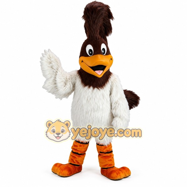 Roadrunner cartoon long furry mascot costume