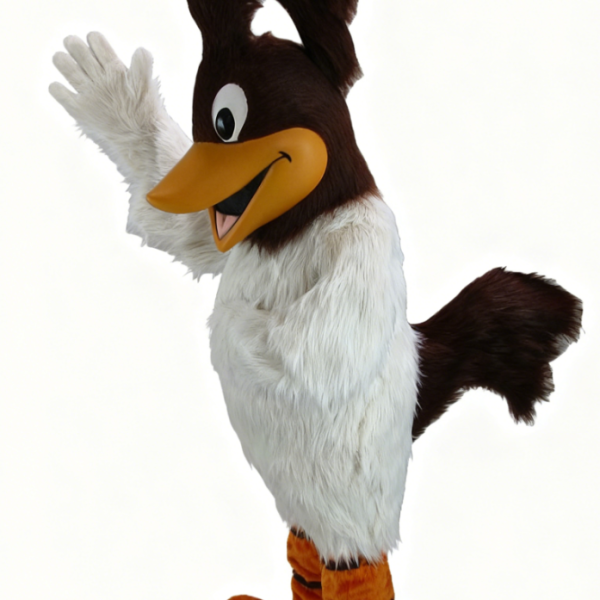Roadrunner cartoon long furry mascot costume