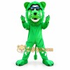 Cartoon Green lion mascot costume ﻿