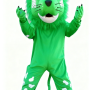 Cartoon Green lion mascot costume ﻿