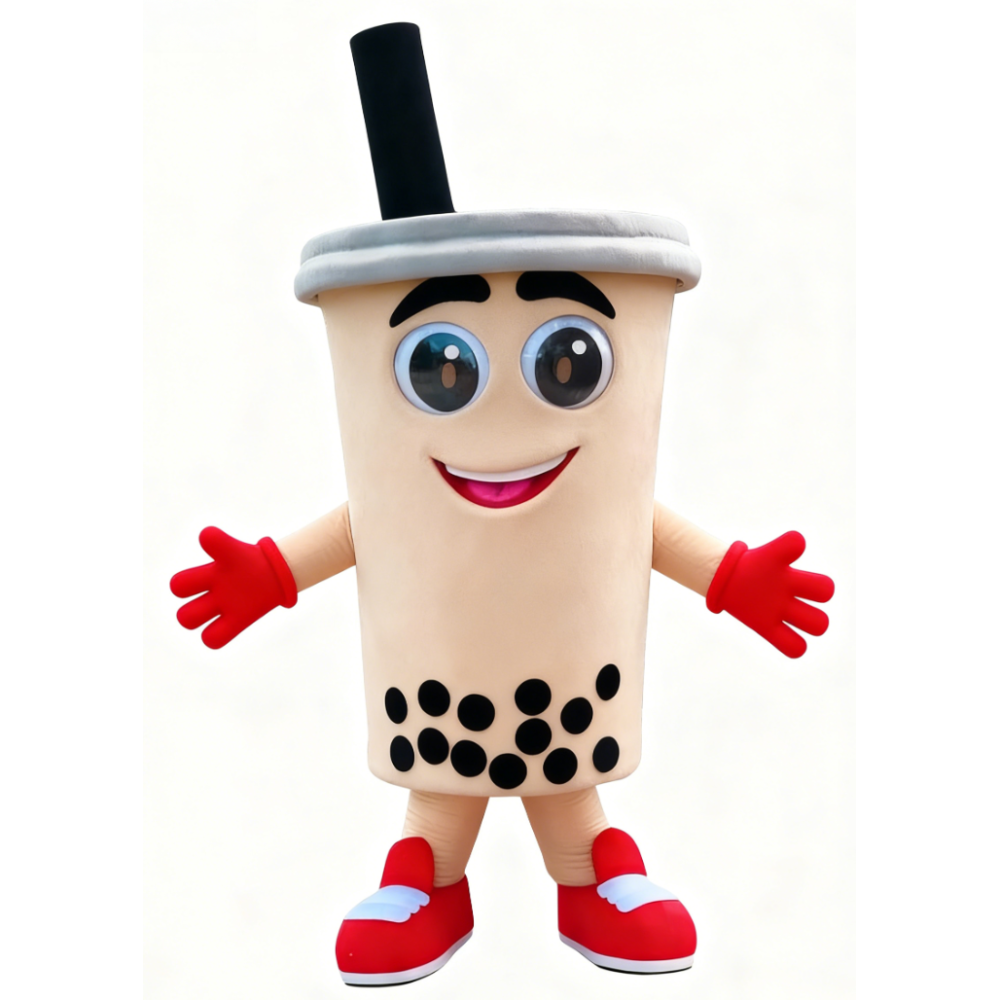 Milk tea cup mascot costume