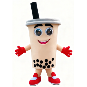 Milk tea cup mascot costume