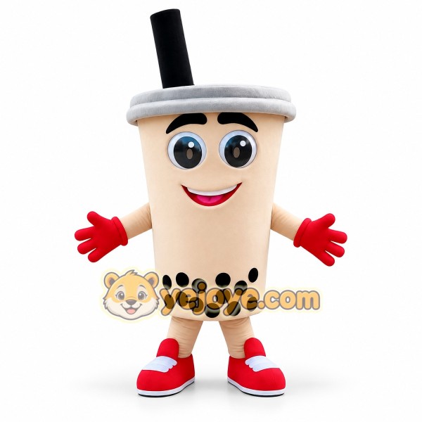 Milk tea cup mascot costume