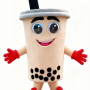 Milk tea cup mascot costume