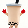 Milk tea cup mascot costume