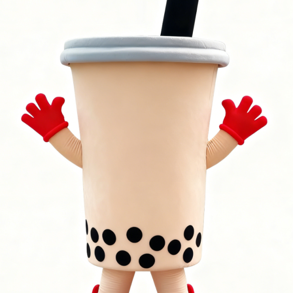 Milk tea cup mascot costume
