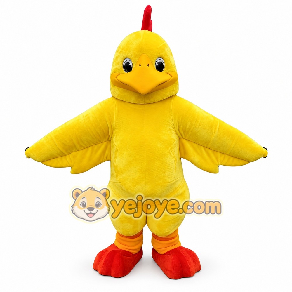 Yellow chick Mascot costume Yellow chick Mascot costume