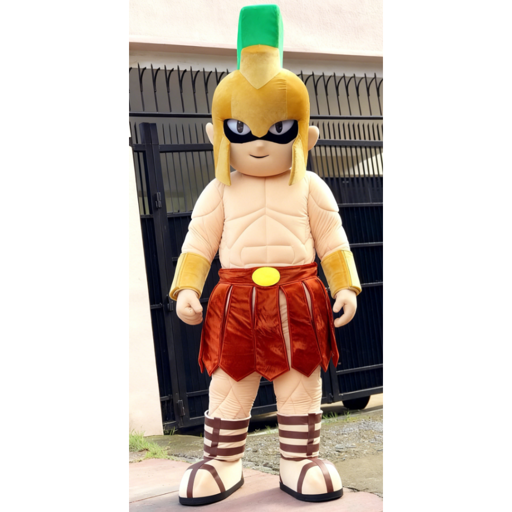 Cartoon Warrior Mascot Costume