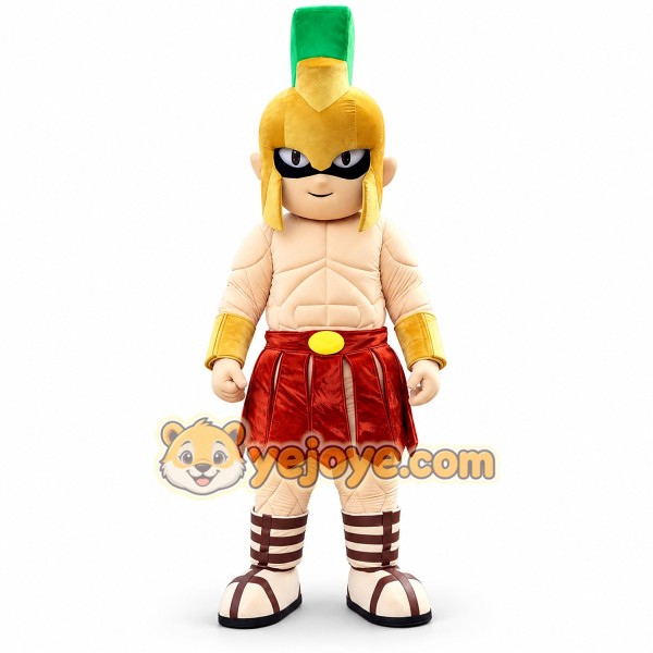 Cartoon Warrior Mascot Costume