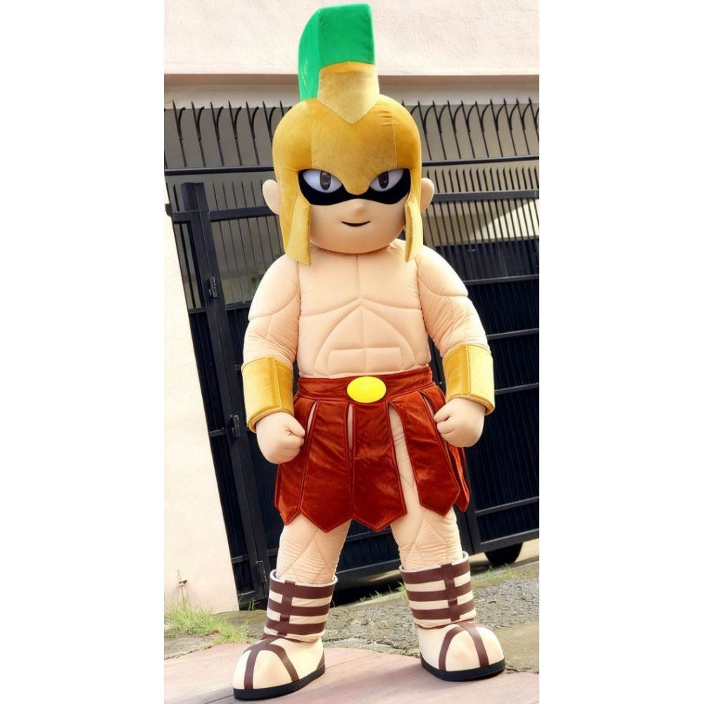 Cartoon Warrior Mascot Costume
