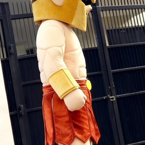 Cartoon Warrior Mascot Costume Cartoon Warrior Mascot Costume