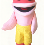 Pink dolphin mascot costume