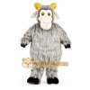 Grey goat cartoon Mascot costume