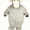 Grey goat cartoon Mascot costume