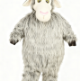 Grey goat cartoon Mascot costume