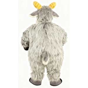 Grey goat cartoon Mascot costume