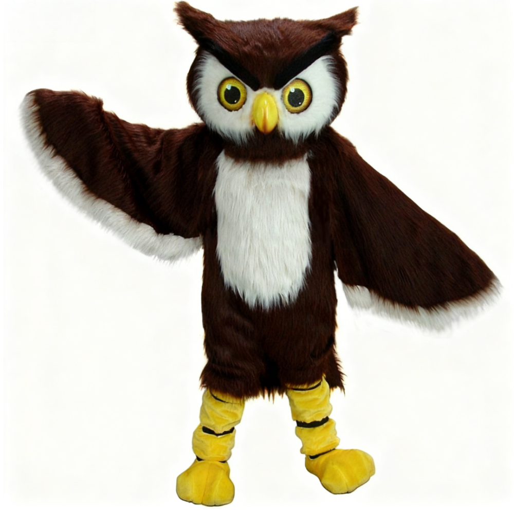 Fluffy Owl Mascot Costume