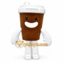 Brown coffee cup Mascot costume