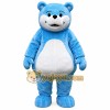 Blue and white teddy bear mascot costume Blue and white teddy bear mascot costume